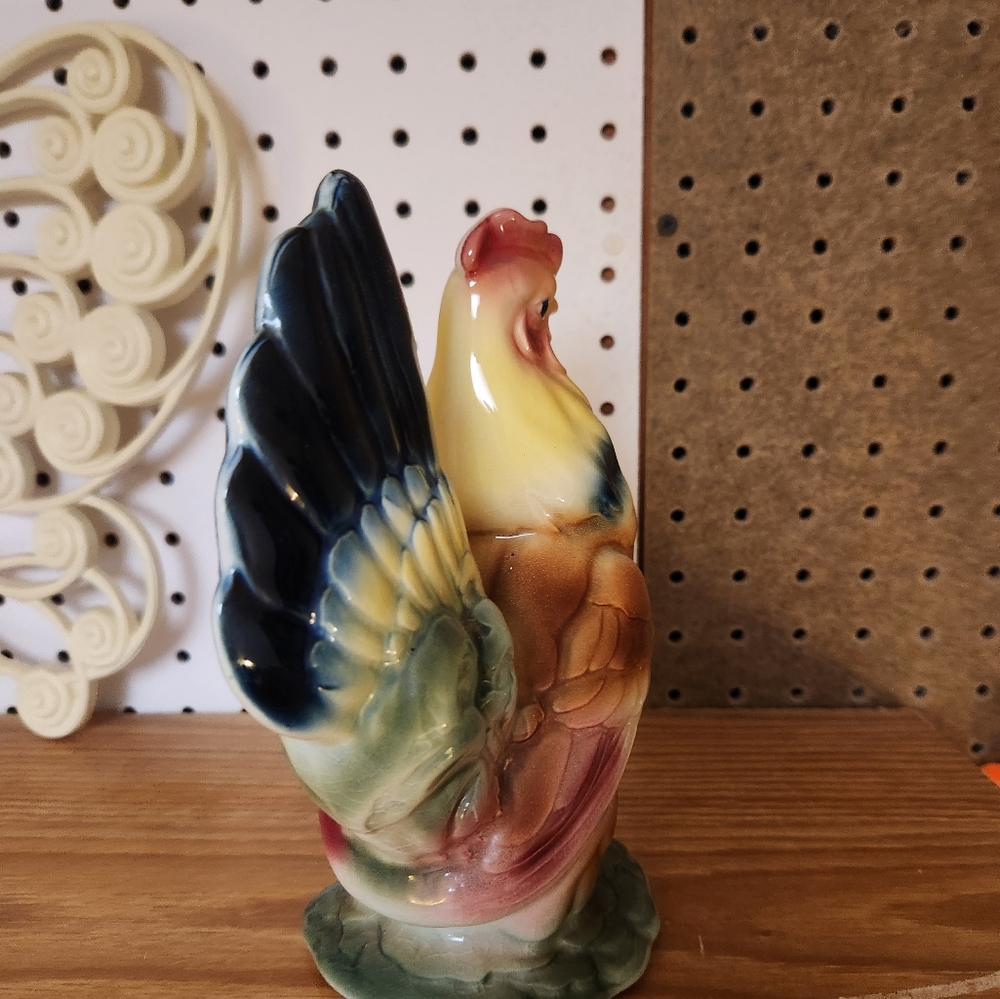 VTG Ceramic Chicken Statue Kitchen Decor - Picture 4 of 5